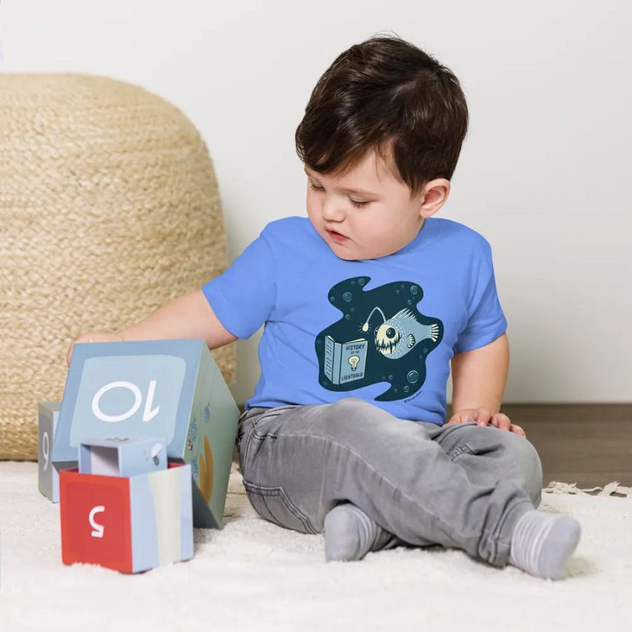 Deep Sea Readin' Toddler - Heather Columbia Blue product image (5)