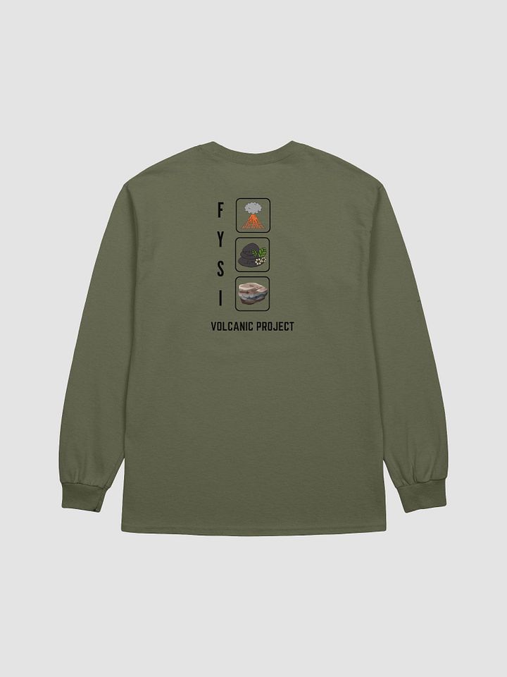 Volcanic Geological Wonderlands organic cotton long sleeve t-shirt product image (2)