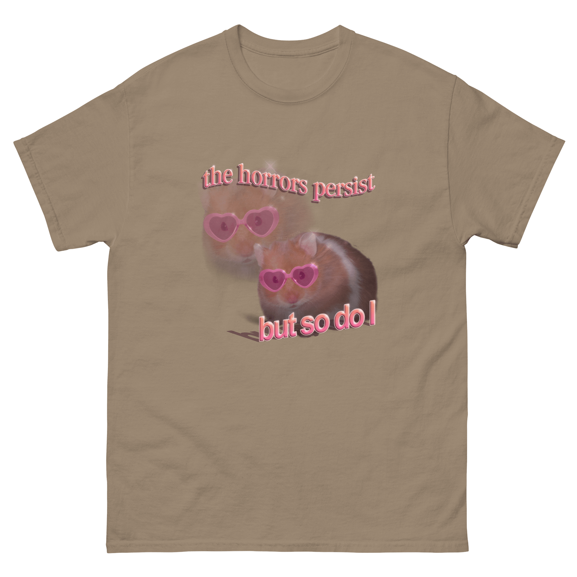 The horrors persist but so do I hamster T-shirt product image (49)