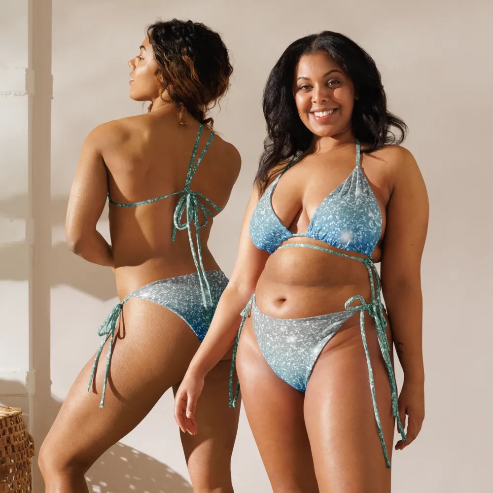 Glitter Unicorn Texture Design String Bikini (10) product image (11)