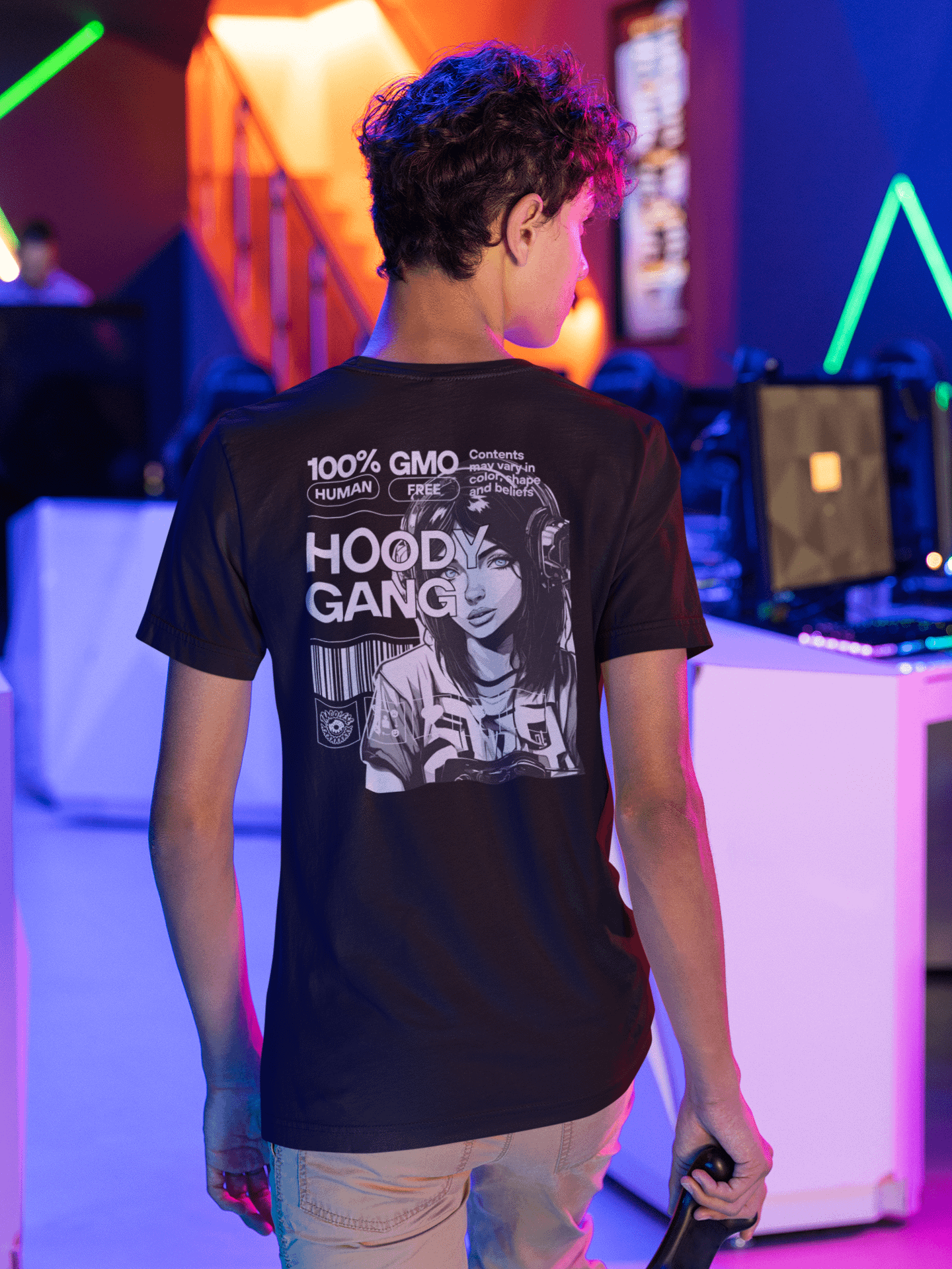 Hoody Gang Crew Tee - Black product image (1)
