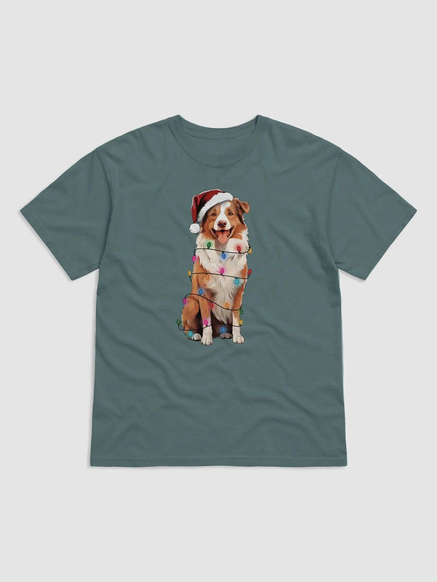 Funny Australian Shepherd(Red) Christmas T-Shirt product image (4)