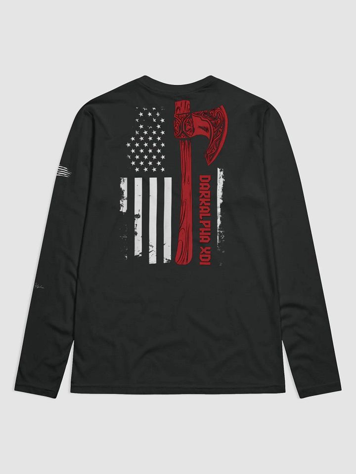 DarkAlpha American Axe Flag, Supersoft Long Sleeve T-Shirt product image (2)