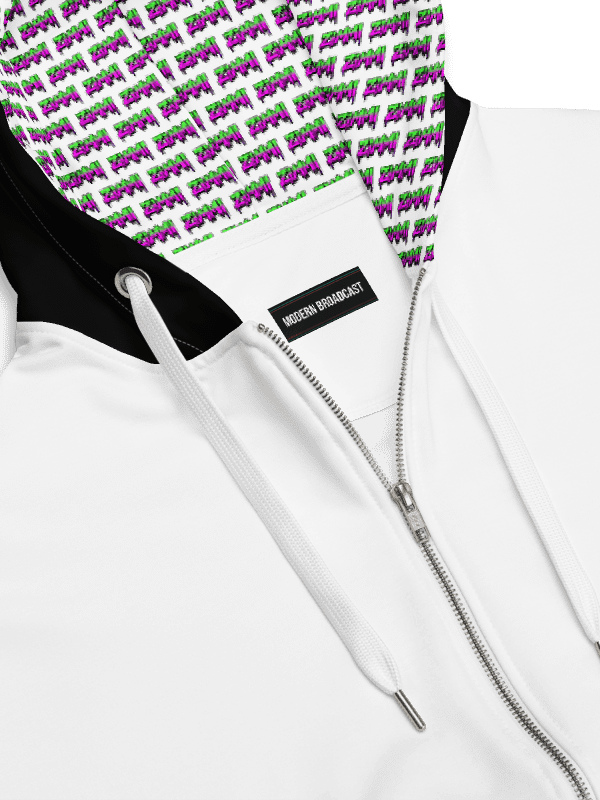 ZIMMI GlitchWave Hoodie (White Out Edition) + Sticker Pack product image (6)