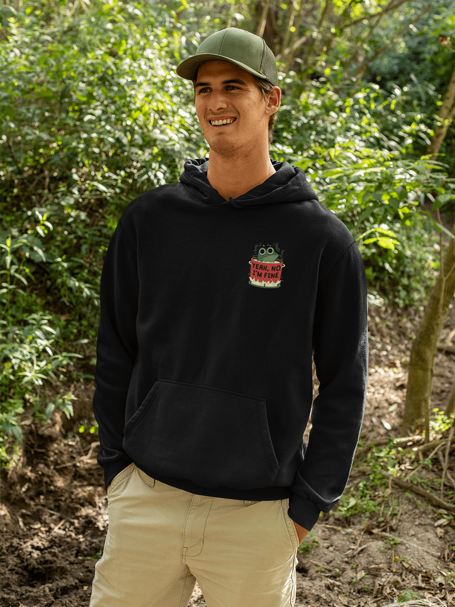 Yeah No, I'm Fine Frog - Hoodie product image (2)