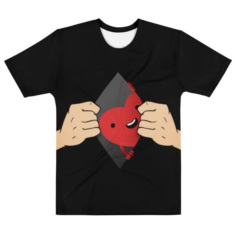 Open Heart (black shirt / white skin tone) product image (1)
