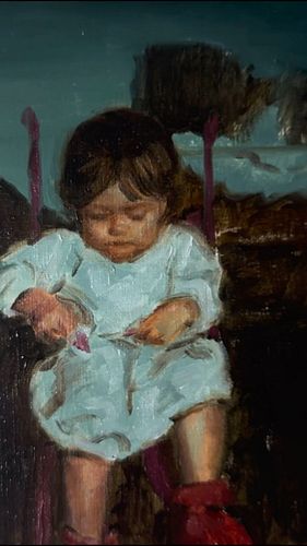Saw this photo and just had to paint it 🥰 - the study for a larger version of a baby @petitratpoubelle 🫶🫶