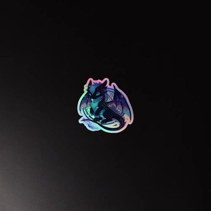 Vibrant Dragon Kiss-Cut Sticker Sheet product image (2)