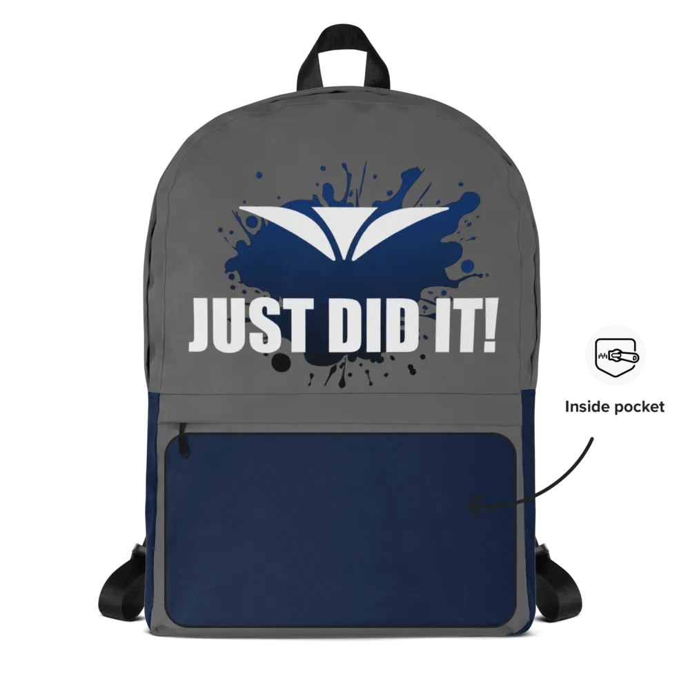 Just Did It! Gray Backpack product image (3)