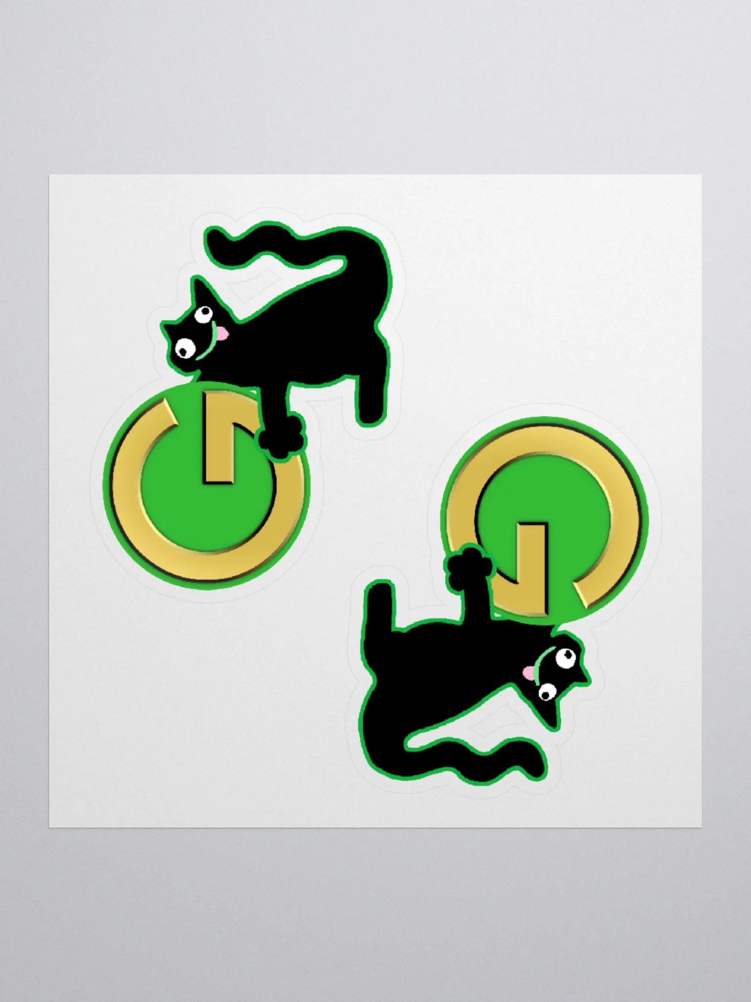 Stickers - DerpCat with Pre-2025 Gumstitch Logo product image (3)