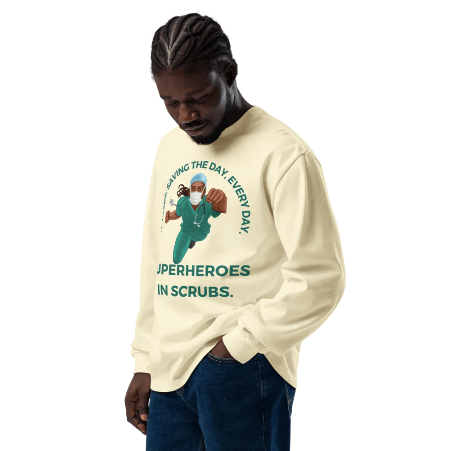 Superhero Nurse Long Sleeve Shirt product image (11)