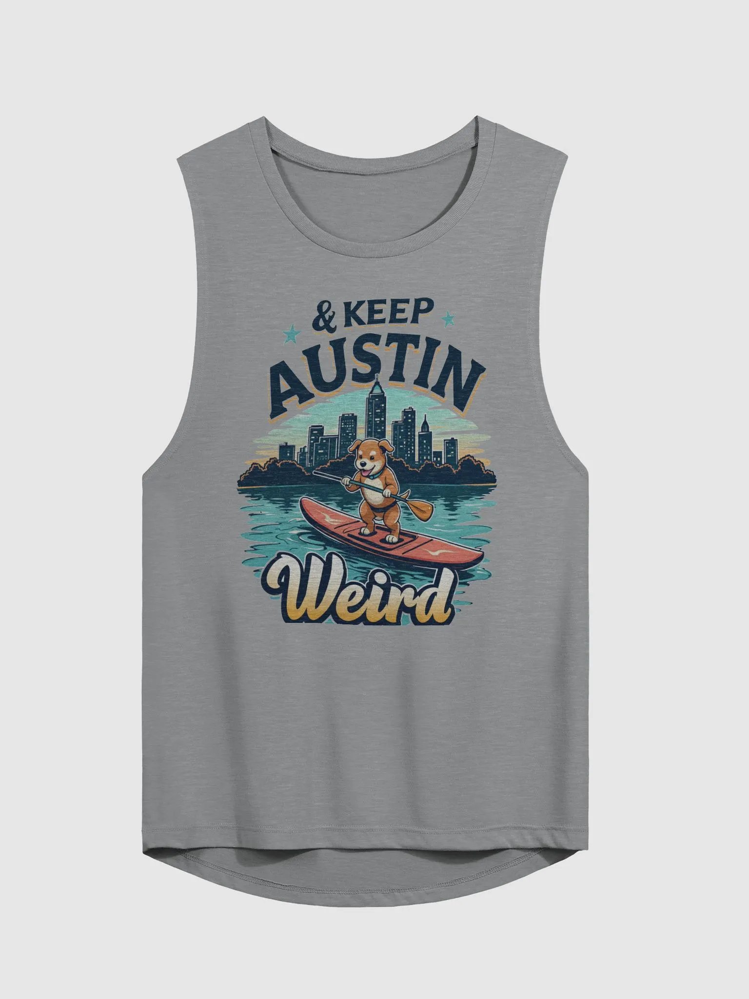 Austin Paddleboarding Dog Women's Muscle Tank product image (4)