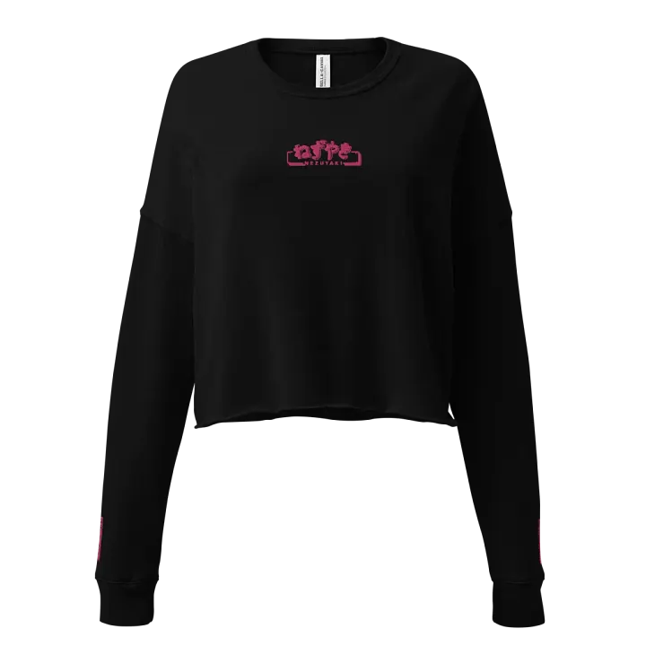 Hiragana! Nezuyaki Fleece Crop Top (Pink) product image (1)