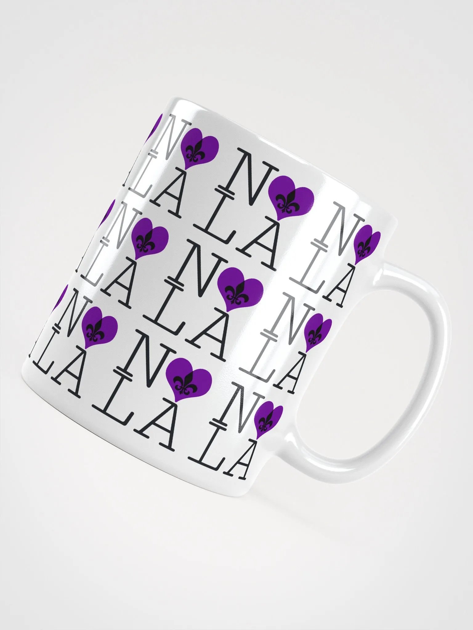 I LOVE NOLA **LEGACY MUG** (PURPLE HEART FULL INFINITY) product image (10)