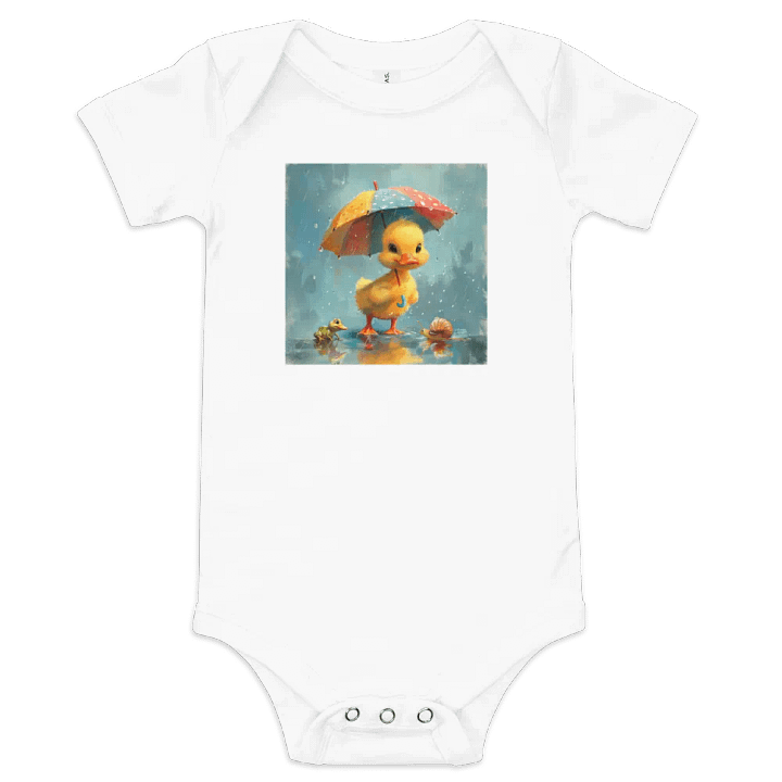 Whimsical Duckling and Friends Baby Onesie product image (1)