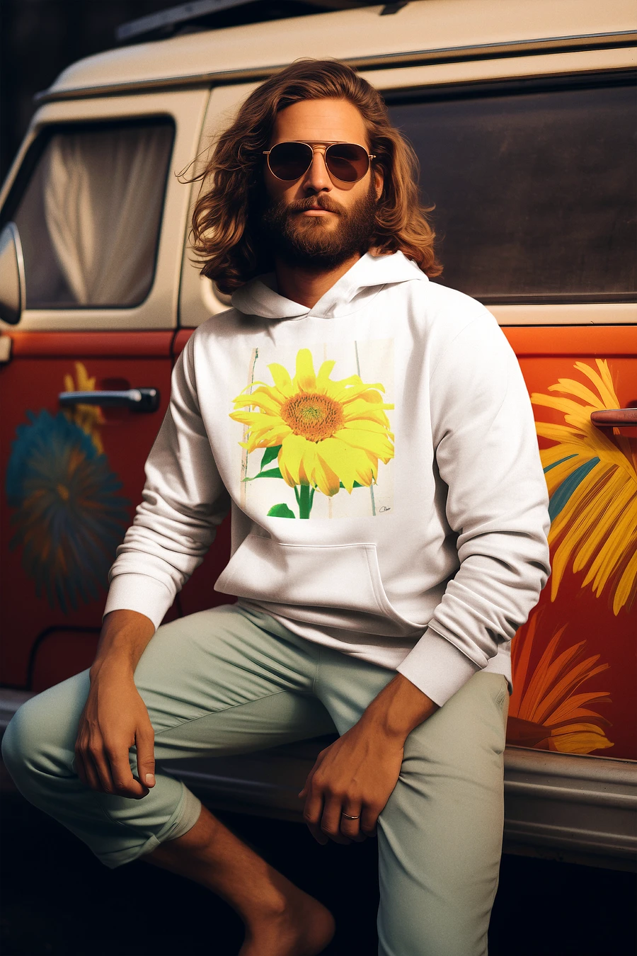 Sunflower Picture Unisex Hoodie product image (1)
