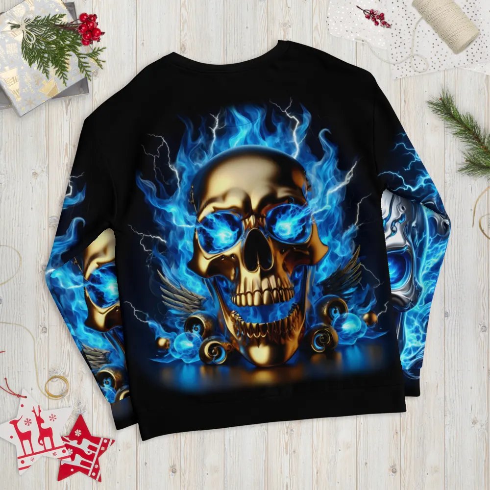 Ethereal Skull Flames - Unisex Sweatshirt #17 product image (11)