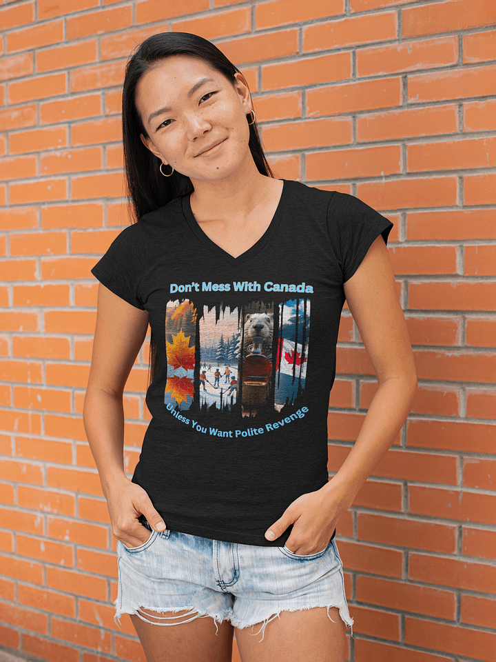 Canadian Vibes V-Neck Tee product image (13)