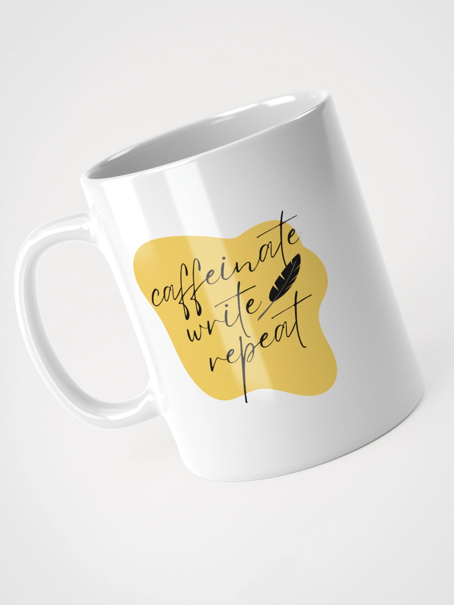 Caffeinate, Write, Repeat Mug product image (4)
