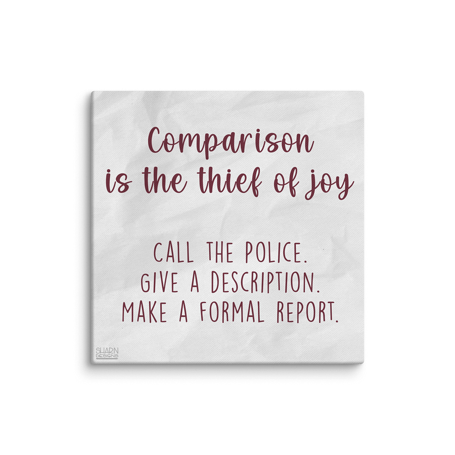 Thief of Joy Demotivational Canvas product image (1)