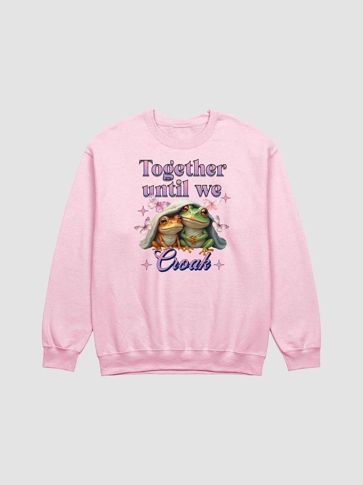 Together Until We Croak Frog Froggy Love Cozy Crewneck product image (1)