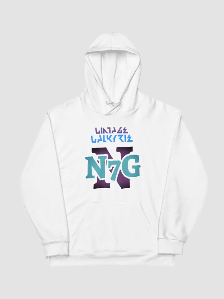 Vintage Valkyrie Hoodie - White | N7G product image (1)