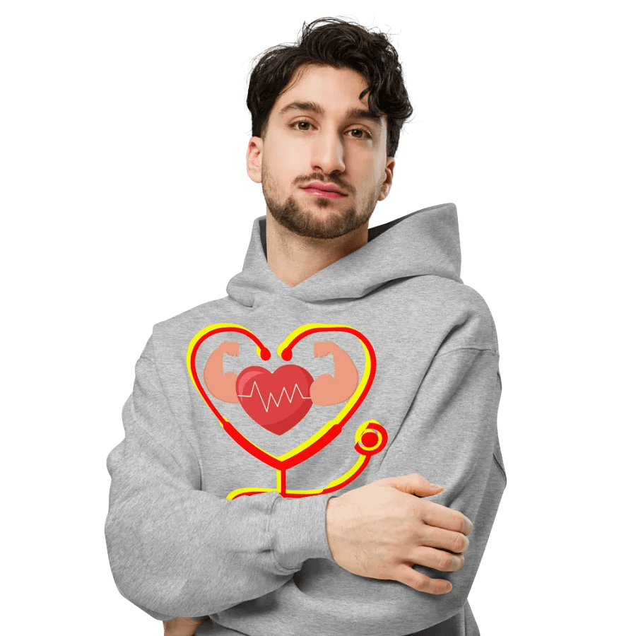 Heartbeat Flex Oversized Hoodie product image (16)