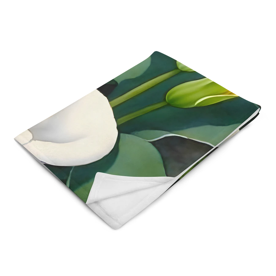 Calla Lily Easter White Lilies Garden Flowers Throw Blanket product image (7)