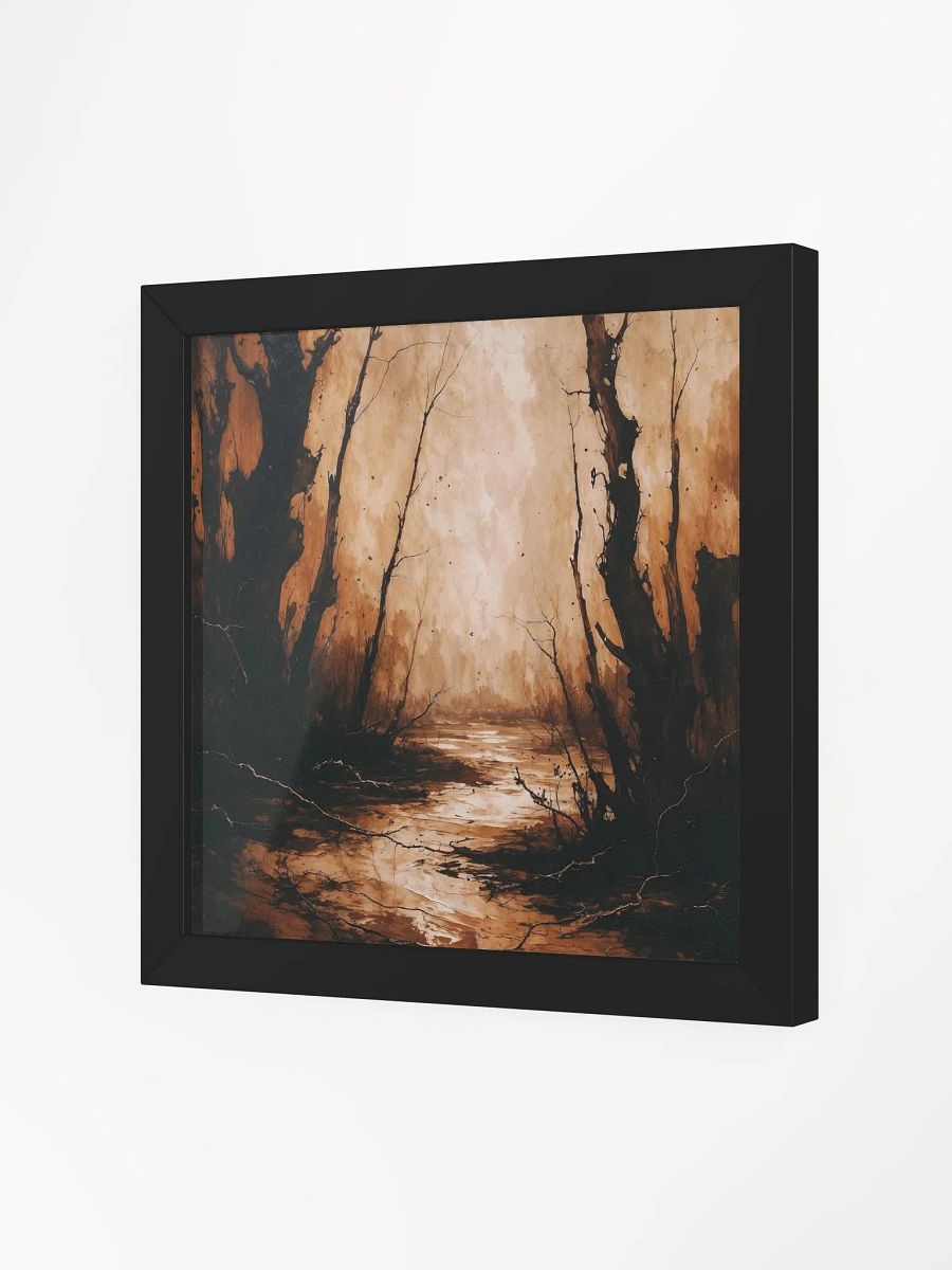 Sepia Forest Reflection Framed Print product image (12)
