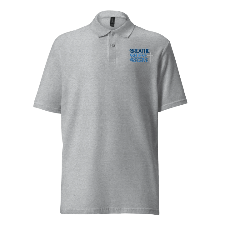 Breathe Believe Receive Gildan Unisex Pique Polo Shirt, INSPIRATIONAL MOTIVATIONAL, SELF-AFFIRMATION, POSITIVE VIBES, GIFT IDEA product image (14)