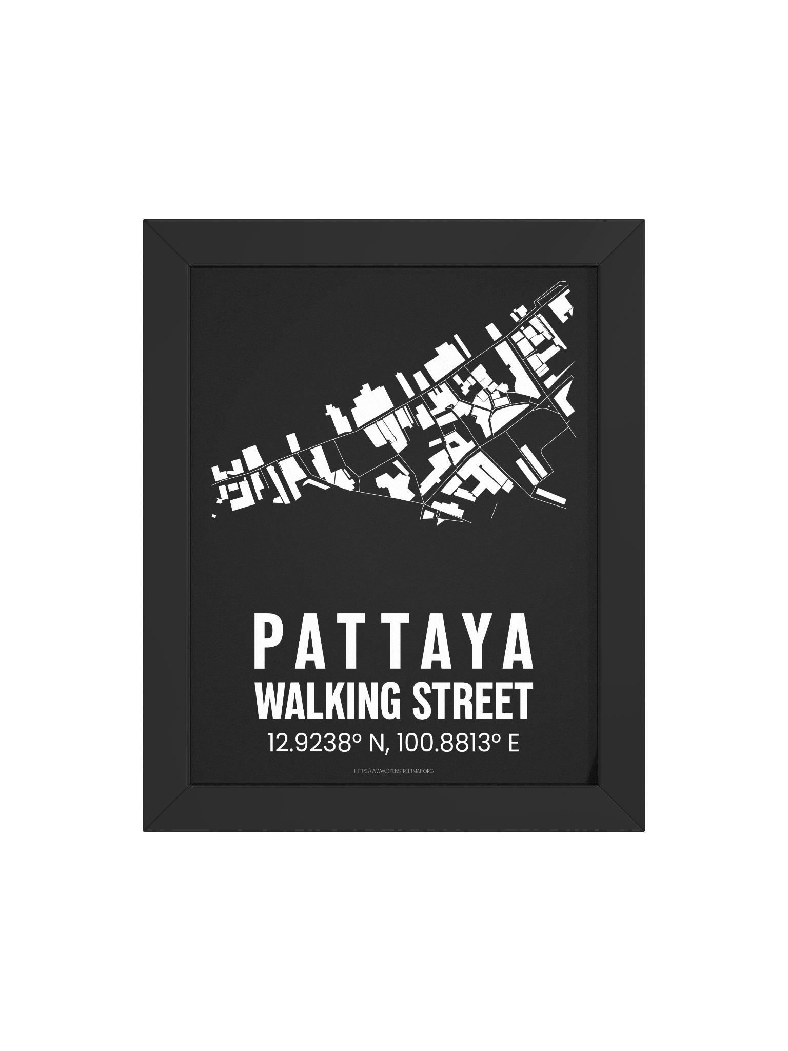 Pattaya Walking Street Map Black product image (4)