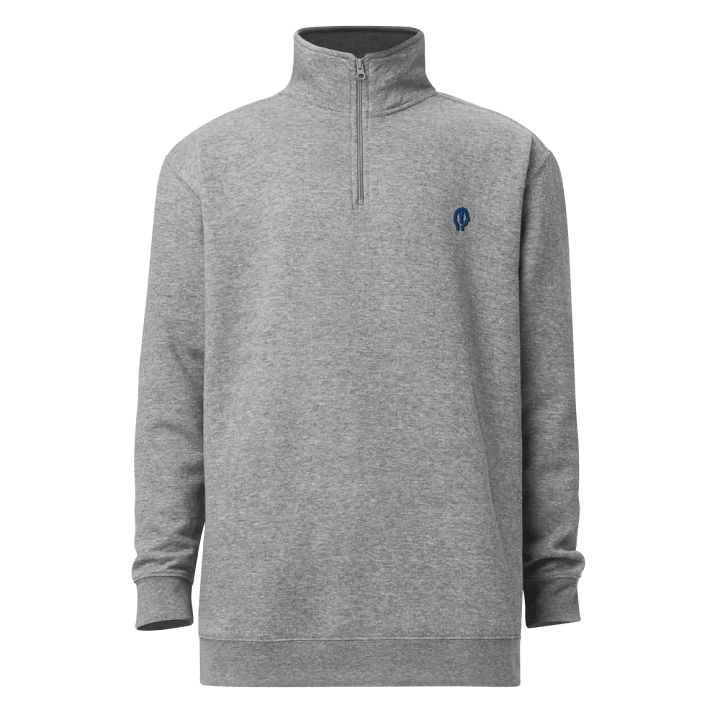 EXCLAIMING MENTALLY (lake design) embroidered quarter zip product image (7)