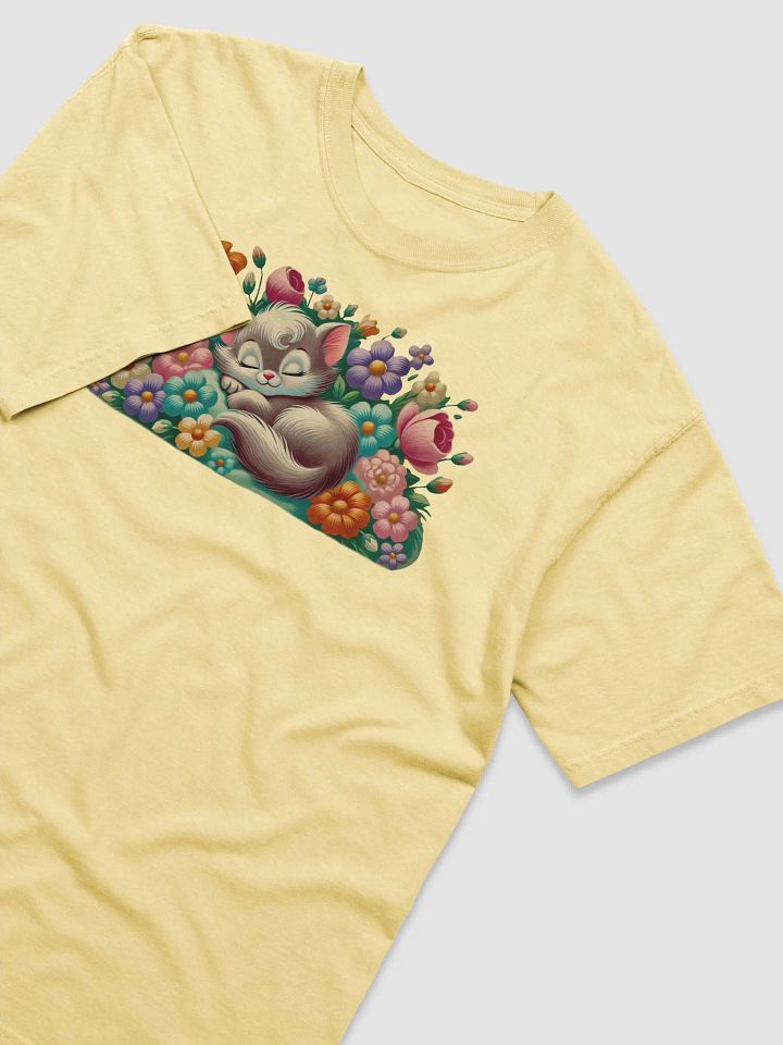 Kitten Sleeping in Flowers Comfort Colors T-Shirt product image (1)