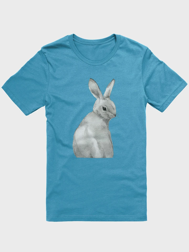 White Rabbit Watercolor Portrait Alice in Wonderland T-Shirt product image (12)
