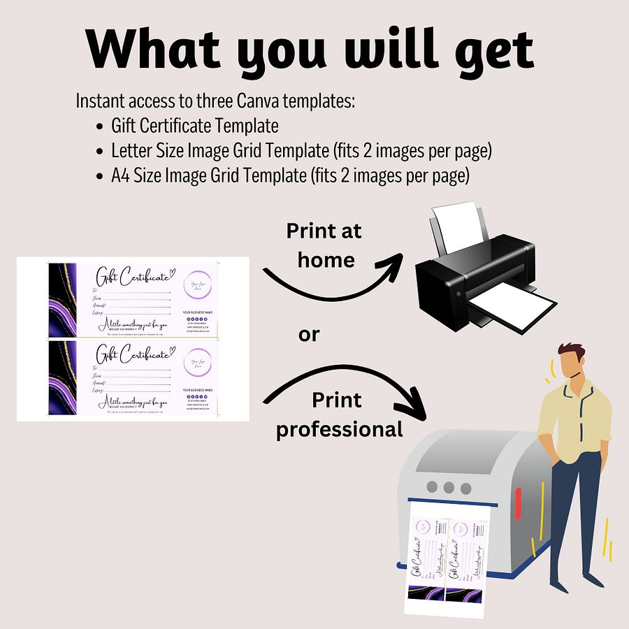 Amethyst - Gift Certificate Template product image (5)