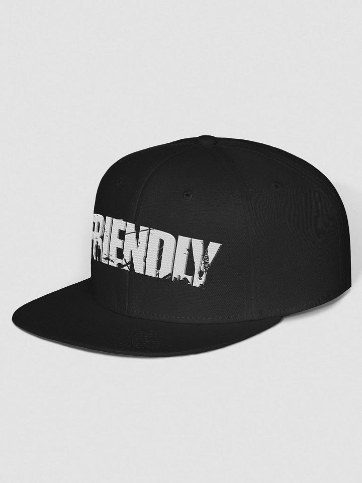 White Friendly Embroidered Snapback product image (6)