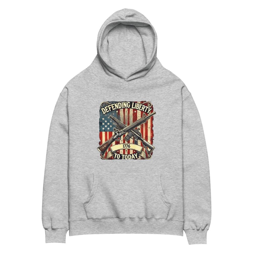 Premium Oversized Hoodie – “Defending Liberty: 1776 to Today” product image (8)