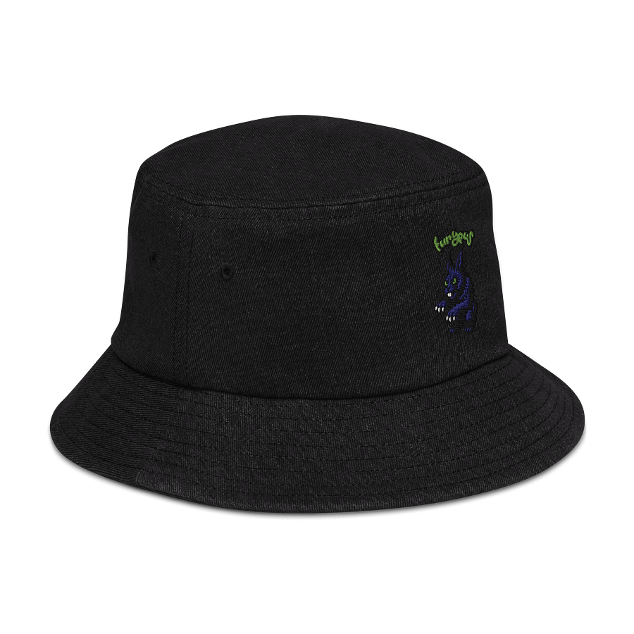 Fierce Purple Creature Denim Bucket Hat product image (3)