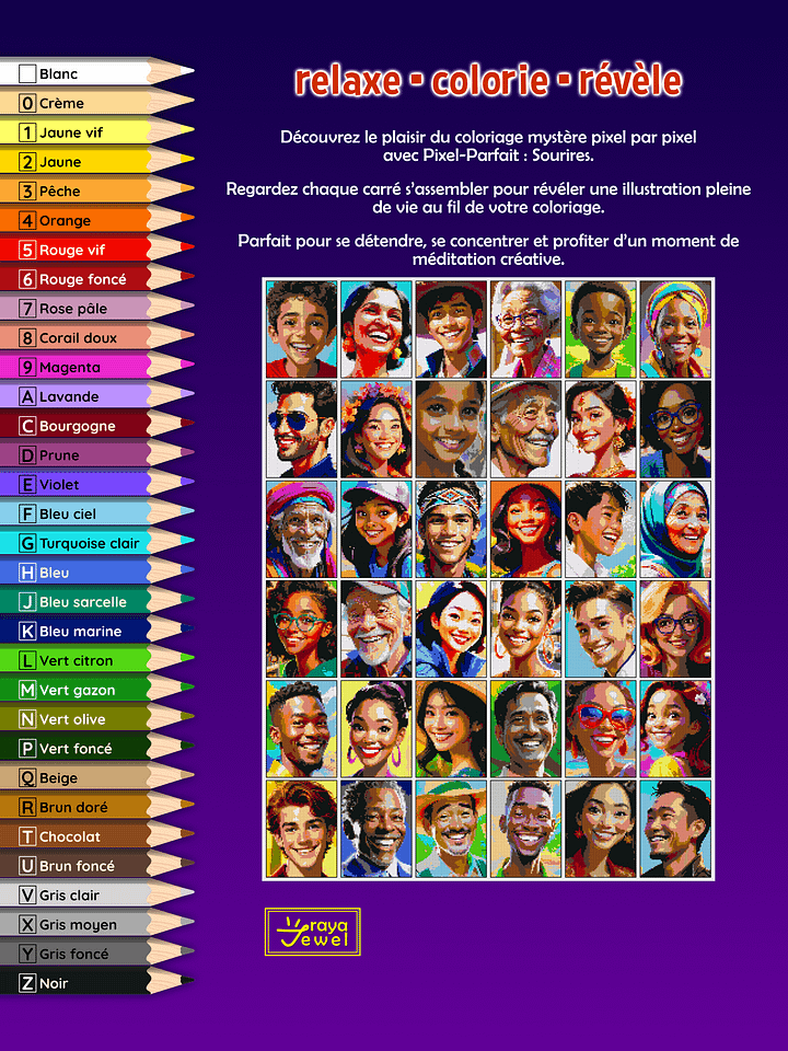 Pixel-Parfait: Sourires - Coloriage pixel mystère numéroté | Livre à imprimer product image (2)