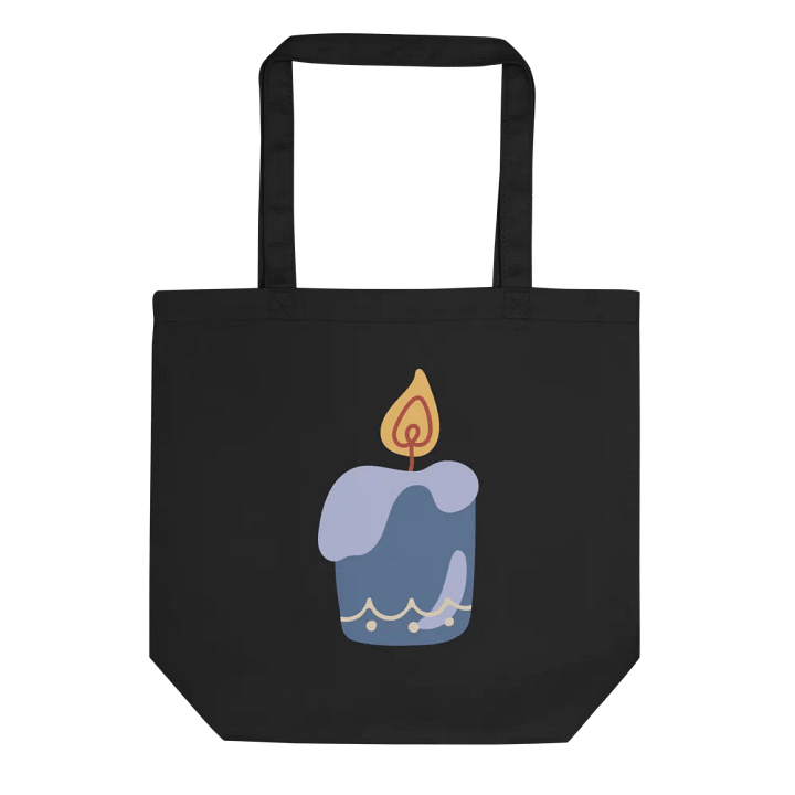 Wavy Blue Candle Tote Bag product image (1)