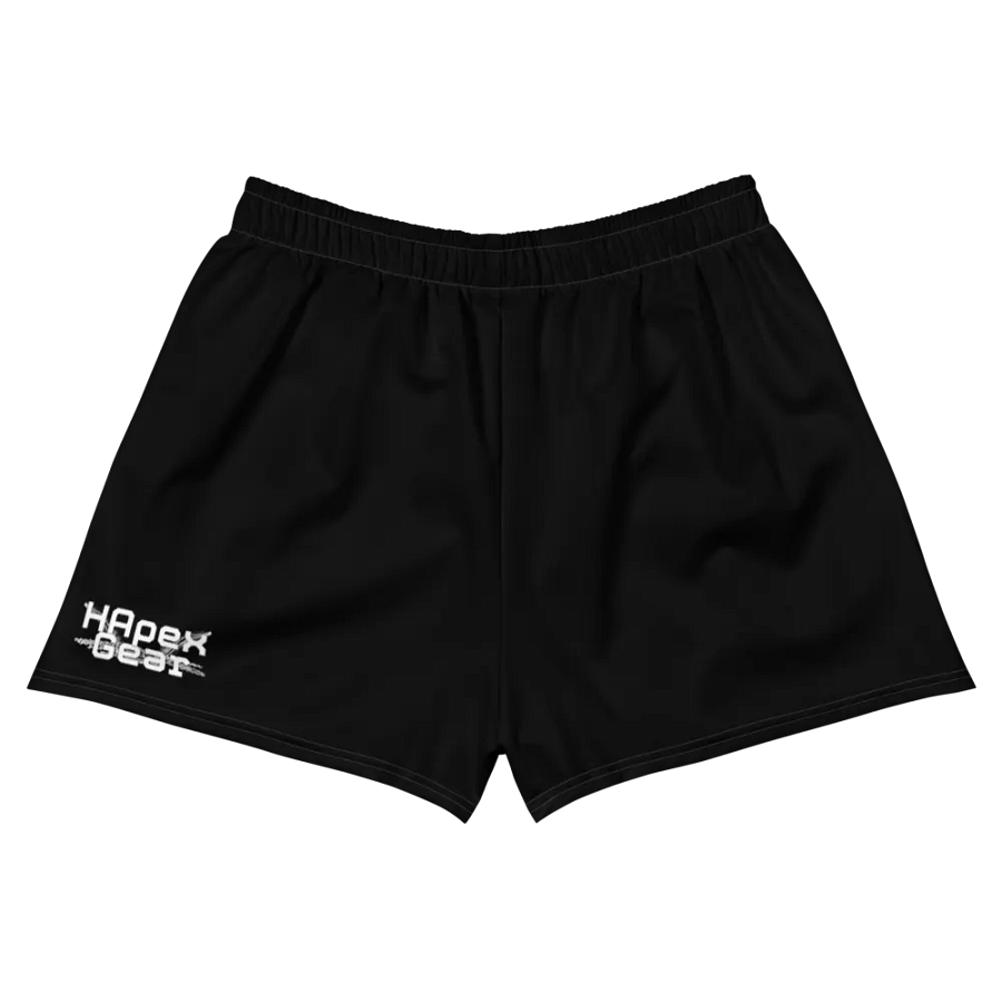 Unisex Athletic Shorts - Black - White HApex Gear Black Logo product image (6)