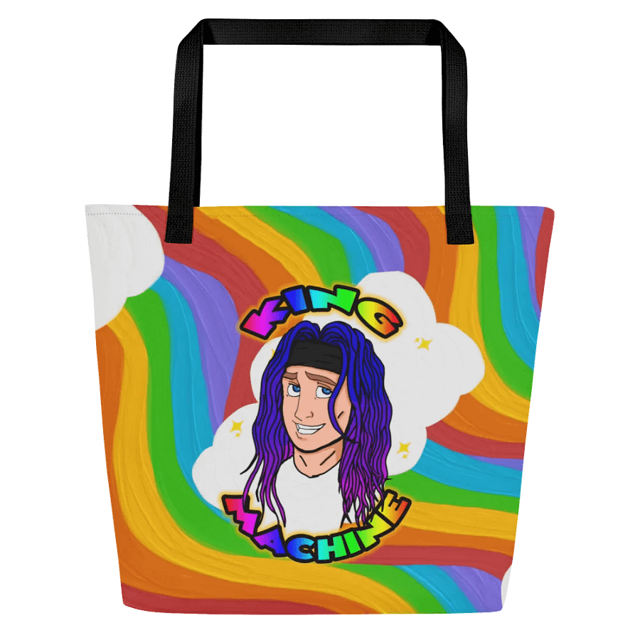 Rainbow King allover Large Tote Bag w/ Pocket product image (7)
