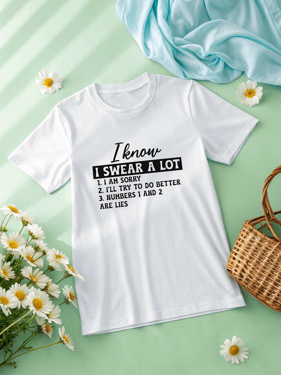 I Know I Swear A Lot Women White T-Shirt product image (2)