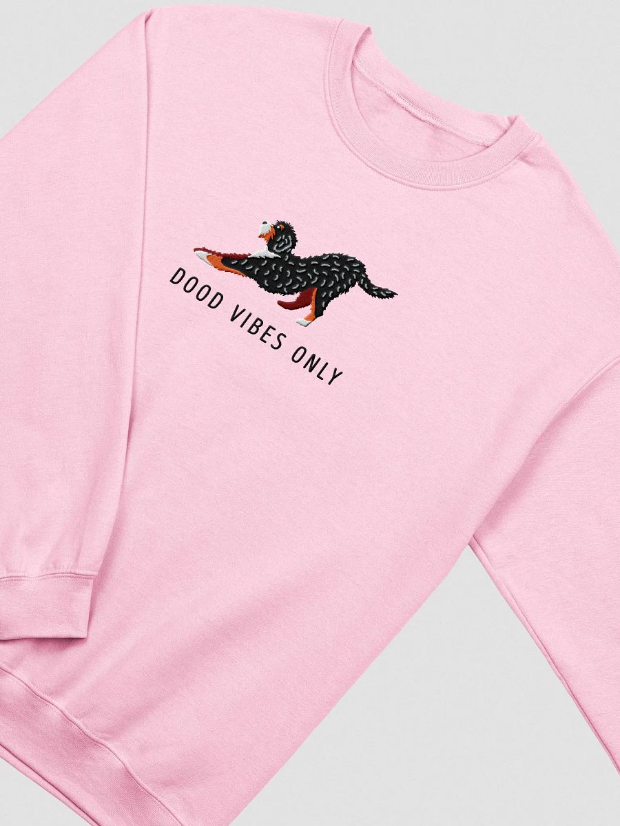 Dood Vibes Only Sweatshirt (Embroidered) of a Bernedoodle product image (5)