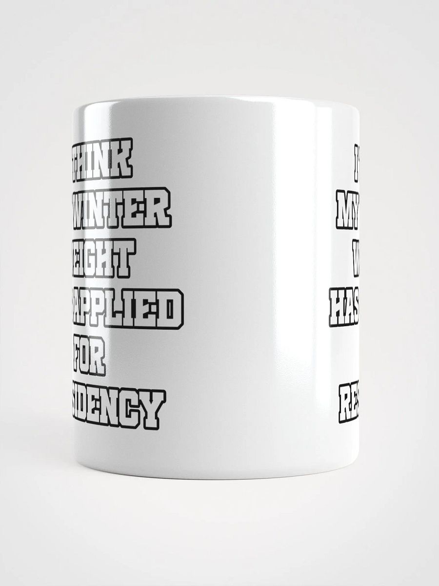 I Think My Winter Weight Has Applied For Residency White Mug product image (14)