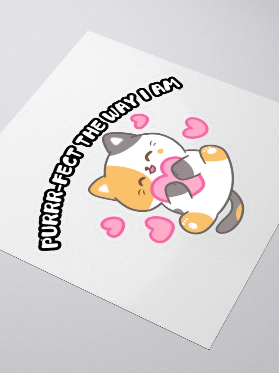 Purrr-fect Love Kiss Cut Stickers product image (9)