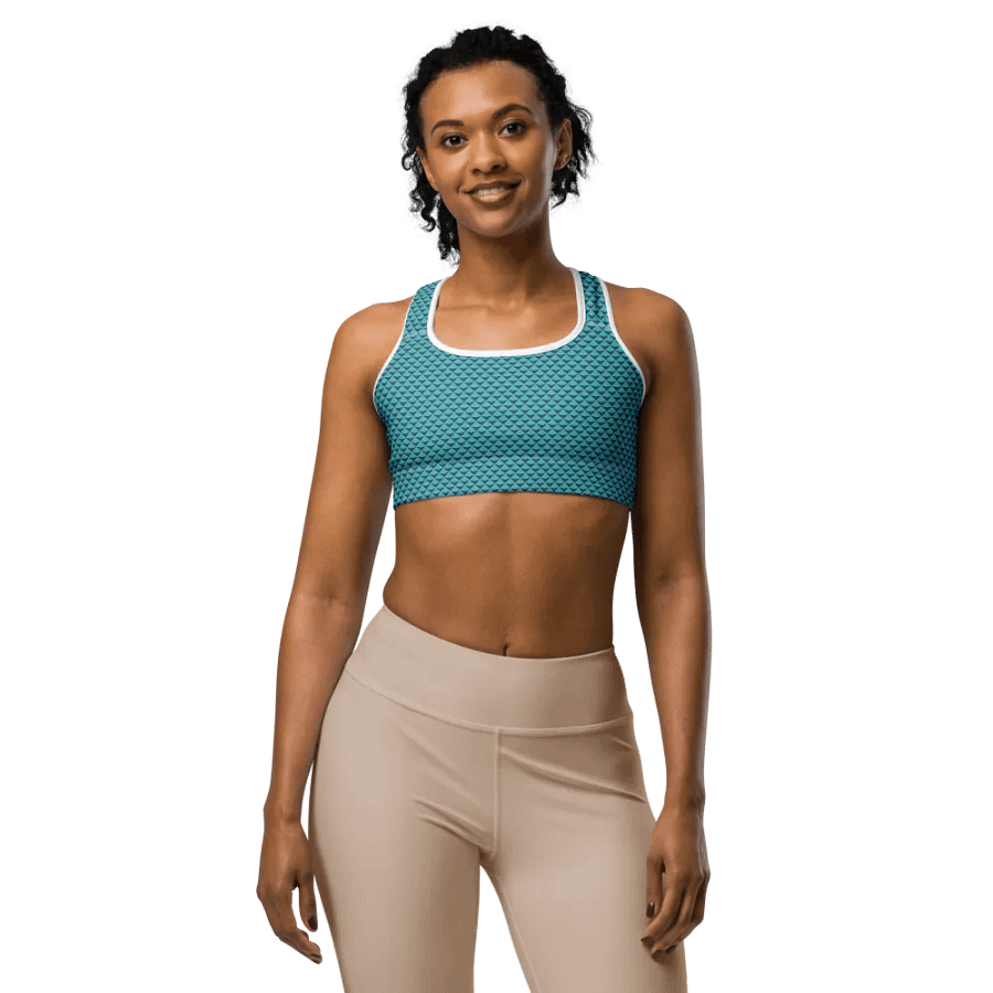 Geometric Waves Sports Bra product image (6)