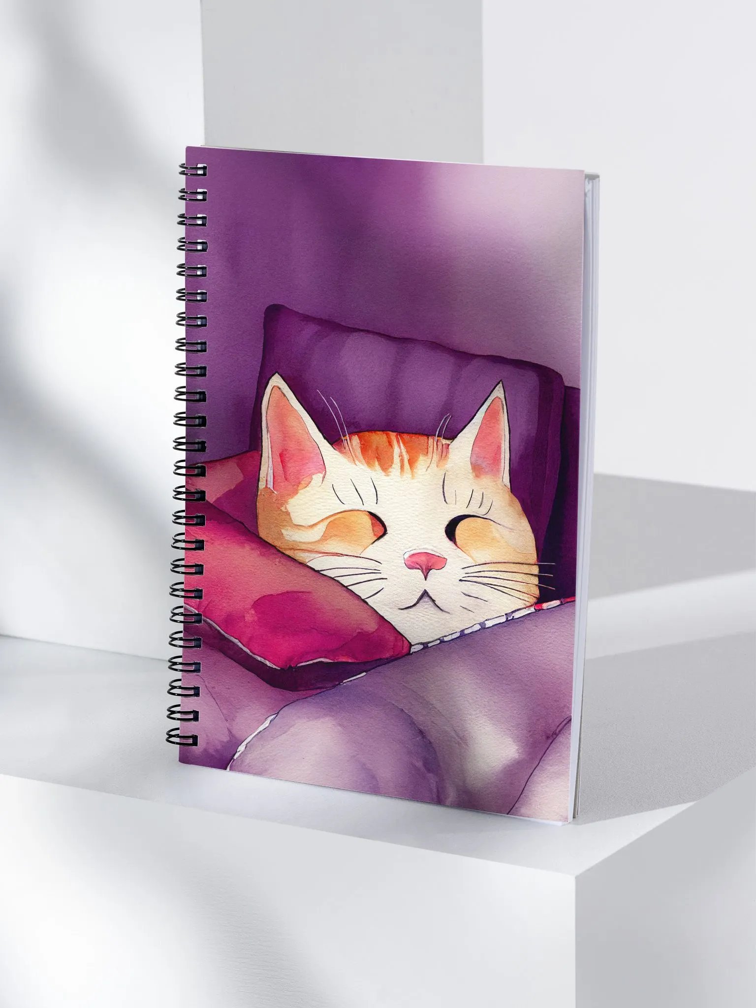Face of Contentment - Cat Spiral Notebook product image (4)