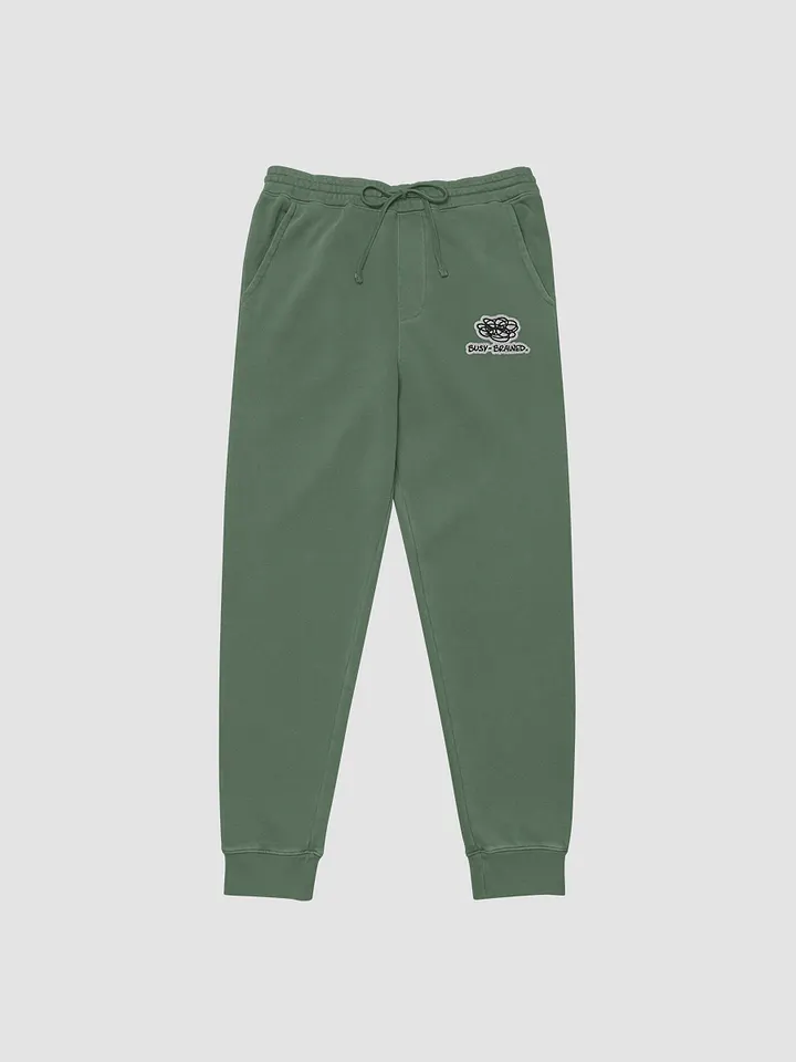 BUSY-BRAINED embroidered pigment sweatpants (bubble design) product image (2)