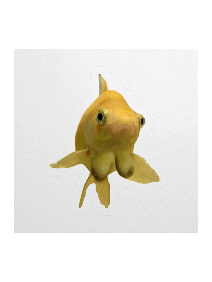 Canine-Inspired Goldfish Kiss Cut Stickers product image (1)